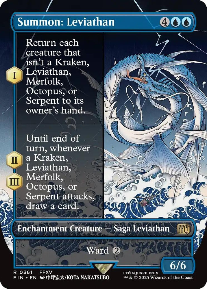 Image for Summon: Leviathan (Borderless) (361) (FINAL FANTASY) - Magic: The Gathering