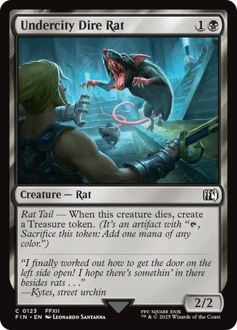 Image for Undercity Dire Rat (123) (FINAL FANTASY) - Magic: The Gathering