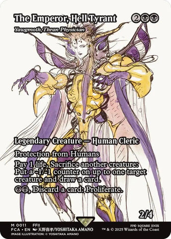 Image for The Emperor, Hell Tyrant - Yawgmoth, Thran Physician (Showcase) (11) (FINAL FANTASY: Through the Ages) - Magic: The Gathering