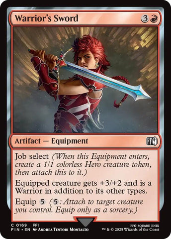 Image for Warrior's Sword (169) (FINAL FANTASY) - Magic: The Gathering