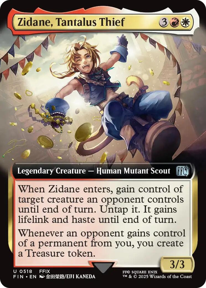 Image for Zidane, Tantalus Thief (Extended Art) (518) (FINAL FANTASY) - Magic: The Gathering