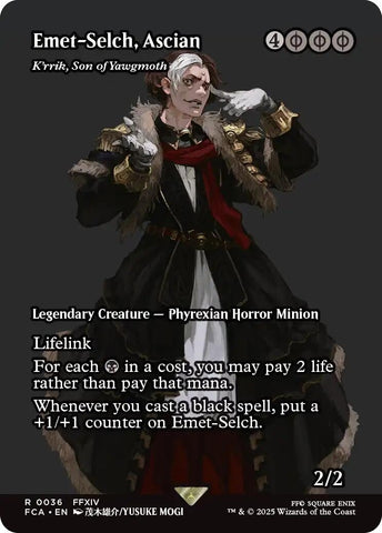 Image for Emet-Selch, Ascian - K'rrik, Son of Yawgmoth (Showcase) (36) (FINAL FANTASY: Through the Ages) - Magic: The Gathering
