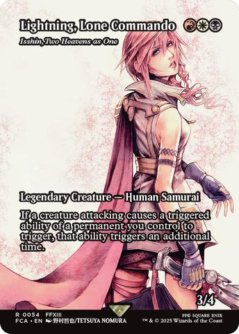 Image for Lightning, Lone Commando - Isshin, Two Heavens as One (Showcase) (54) (FINAL FANTASY: Through the Ages) - Magic: The Gathering