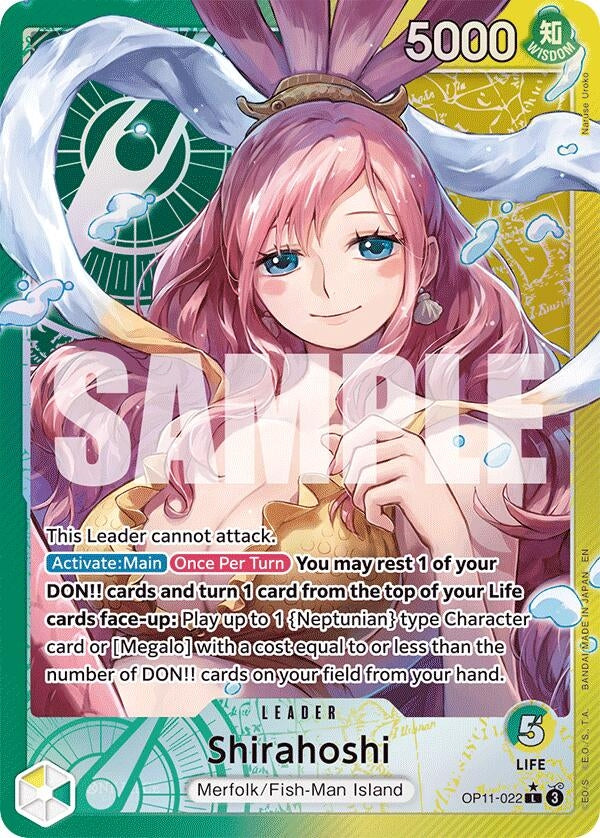 Shirahoshi (022) (Alternate Art) (OP11-022) (A Fist of Divine Speed)