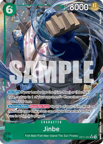 Jinbe (031) (Alternate Art) (OP11-031) (A Fist of Divine Speed)