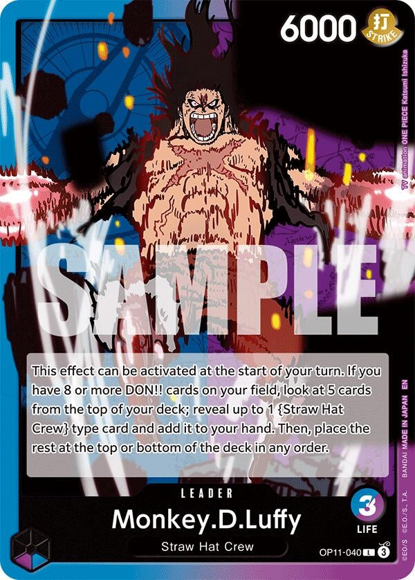 Monkey.D.Luffy (040) (OP11-040) [A Fist of Divine Speed]