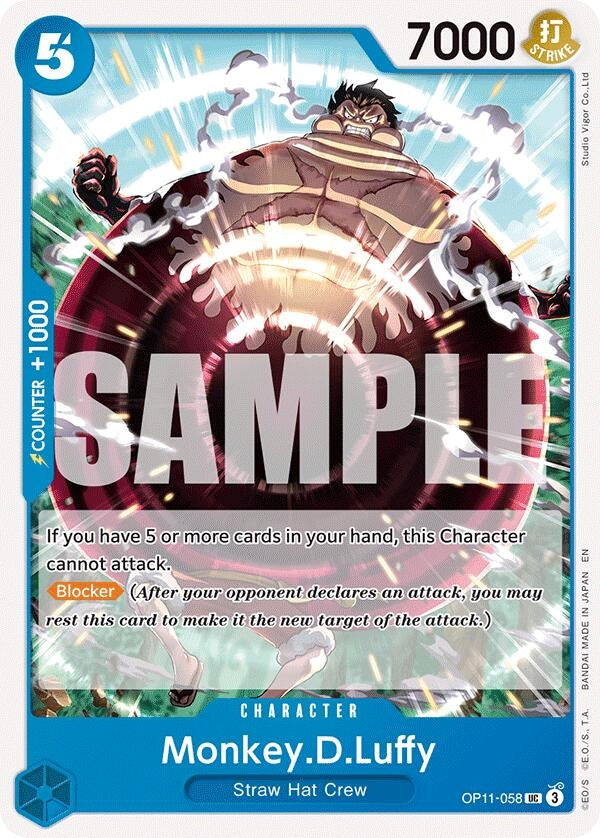 Monkey.D.Luffy (058) (OP11-058) [A Fist of Divine Speed]