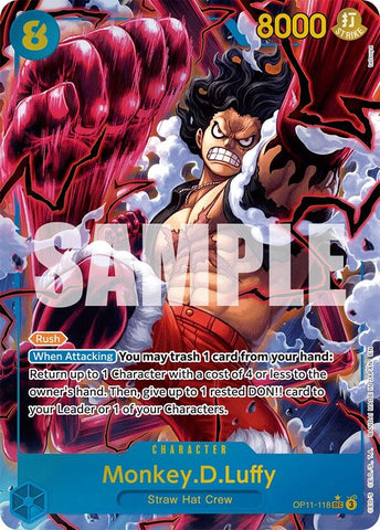 Monkey.D.Luffy (118) (Alternate Art) (OP11-118) (A Fist of Divine Speed)