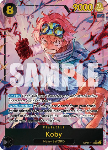Koby (119) (Alternate Art) (OP11-119) (A Fist of Divine Speed)