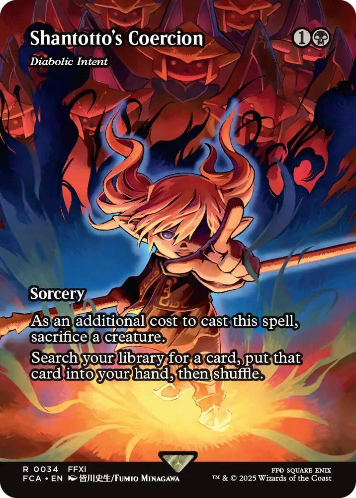 Image for Shantotto's Coercion - Diabolic Intent (Showcase) (34) (FINAL FANTASY: Through the Ages) - Magic: The Gathering