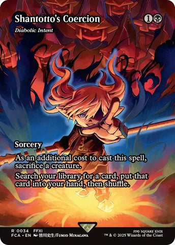 Image for Shantotto's Coercion - Diabolic Intent (Showcase) (34) (FINAL FANTASY: Through the Ages) - Magic: The Gathering