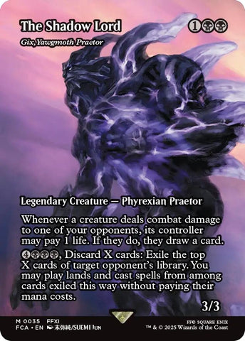 Image for The Shadow Lord - Gix, Yawgmoth Praetor (Showcase) (35) (FINAL FANTASY: Through the Ages) - Magic: The Gathering