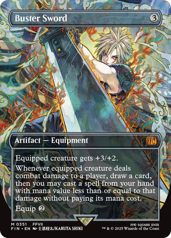 Image for Buster Sword (Borderless) (351) (FINAL FANTASY) - Magic: The Gathering