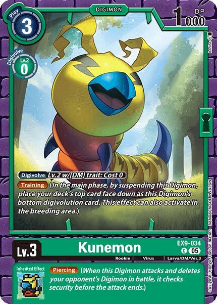 Kunemon (EX9-034 C) (Versus Monsters)