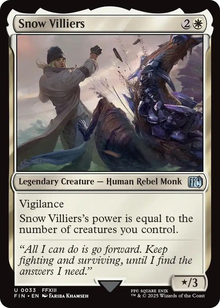 Image for Snow Villiers (33) [FINAL FANTASY] - Magic: The Gathering