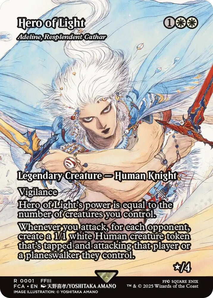 Image for Hero of Light - Adeline, Resplendent Cathar (Showcase) (1) [FINAL FANTASY: Through the Ages] - Magic: The Gathering