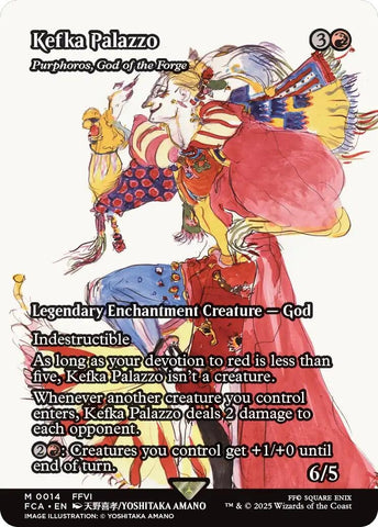 Image for Kefka Palazzo - Purphoros, God of the Forge (Showcase) (14) (FINAL FANTASY: Through the Ages) - Magic: The Gathering