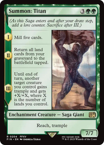 Image for Summon: Titan (204) (FINAL FANTASY) - Magic: The Gathering