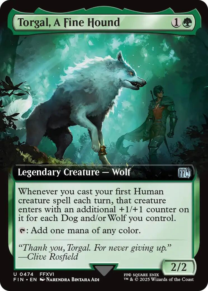 Image for Torgal, A Fine Hound (Extended Art) (474) (FINAL FANTASY) - Magic: The Gathering