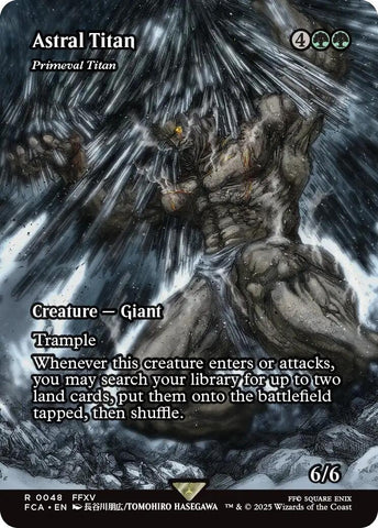 Image for Astral Tiran - Primeval Titan (Showcase) (48) (FINAL FANTASY: Through the Ages) - Magic: The Gathering