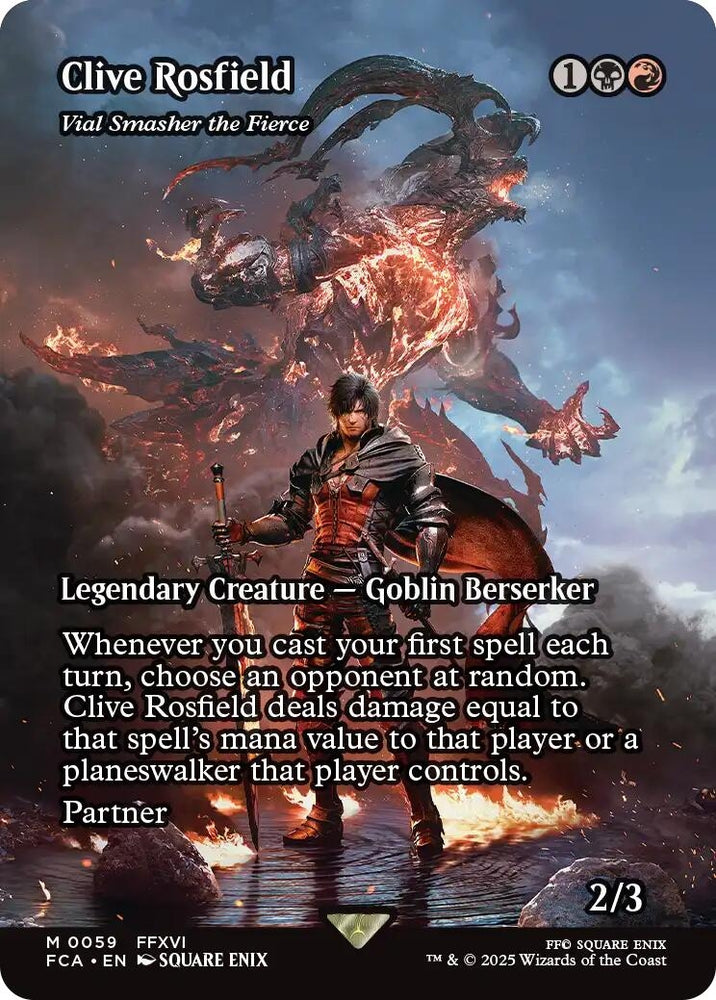 Image for Clive Rosfield - Vial Smasher the Fierce (Showcase) (59) (FINAL FANTASY: Through the Ages) - Magic: The Gathering