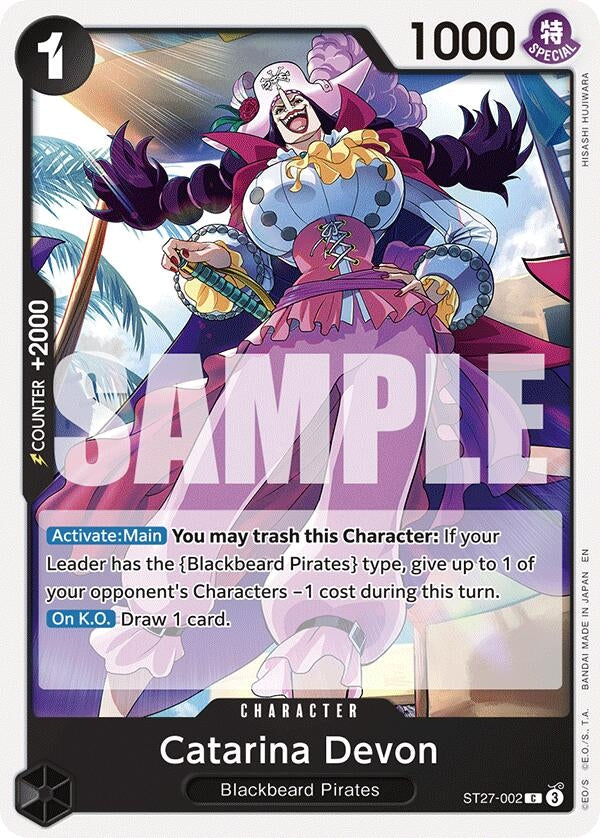Catarina Devon (ST27-002) [Starter Deck 27: BLACK Marshall.D.Teach]