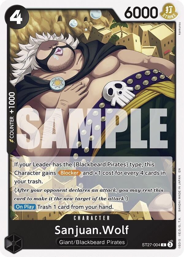 Sanjuan.Wolf (ST27-004) [Starter Deck 27: BLACK Marshall.D.Teach]