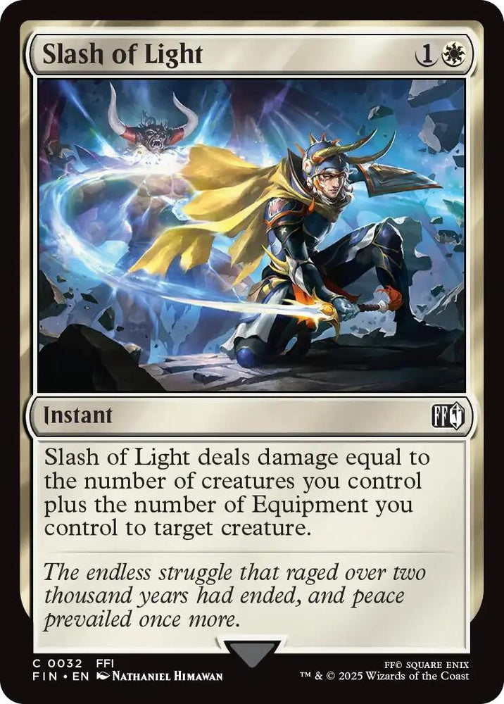 Image for Slash of Light (32) (FINAL FANTASY) - Magic: The Gathering