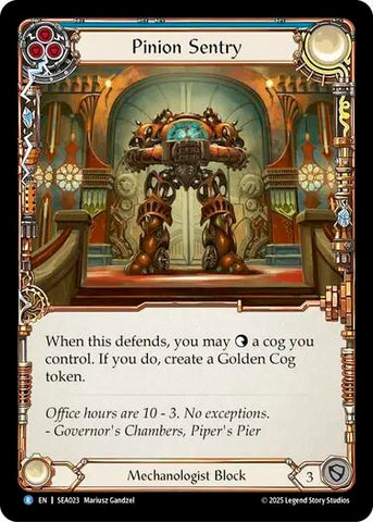 Image for Pinion Sentry (SEA023) (High Seas) - Flesh and Blood TCG
