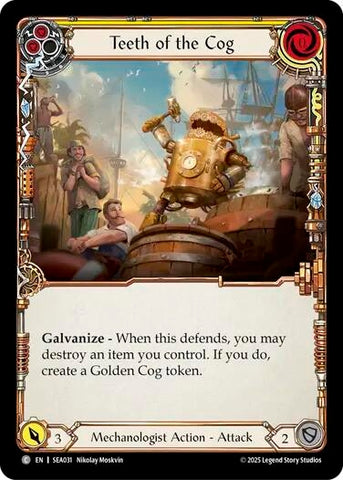Image for Teeth of the Cog (Yellow) (SEA031) (High Seas) - Flesh and Blood TCG