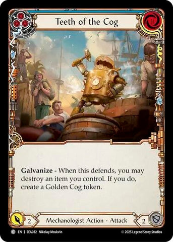 Image for Teeth of the Cog (Blue) (SEA032) (High Seas) - Flesh and Blood TCG