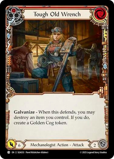 Image for Tough Old Wrench (Red) (SEA033) (High Seas) - Flesh and Blood TCG