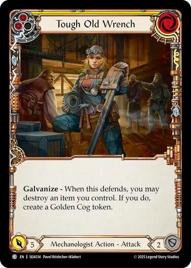Image for Tough Old Wrench (Yellow) (SEA034) (High Seas) - Flesh and Blood TCG