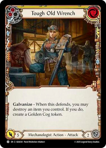 Image for Tough Old Wrench (Yellow) (SEA034) (High Seas) - Flesh and Blood TCG