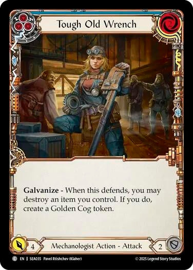 Image for Tough Old Wrench (Blue) (SEA035) (High Seas) - Flesh and Blood TCG