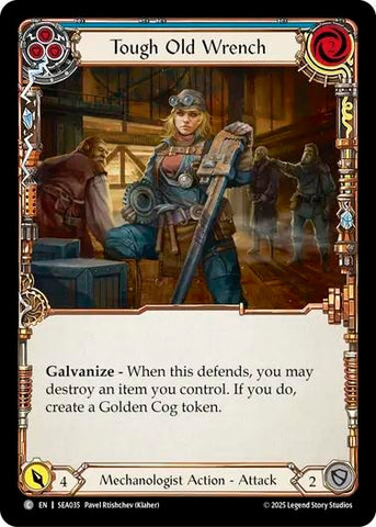 Image for Tough Old Wrench (Blue) (SEA035) (High Seas) - Flesh and Blood TCG