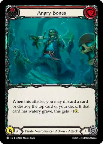 Image for Angry Bones (Red) (SEA062) (High Seas) - Flesh and Blood TCG
