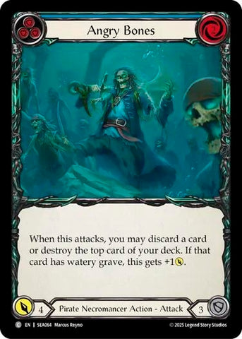 Image for Angry Bones (Blue) (SEA064) (High Seas) - Flesh and Blood TCG