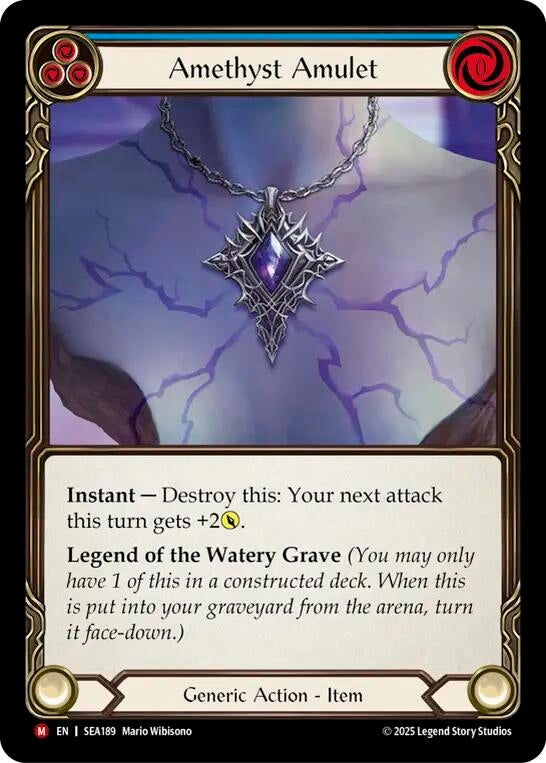 Image for Amethyst Amulet (SEA189) (High Seas) - Flesh and Blood TCG