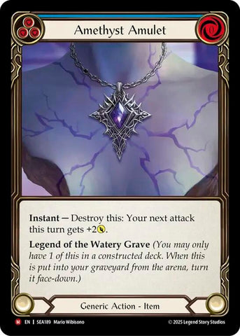 Image for Amethyst Amulet (SEA189) (High Seas) - Flesh and Blood TCG