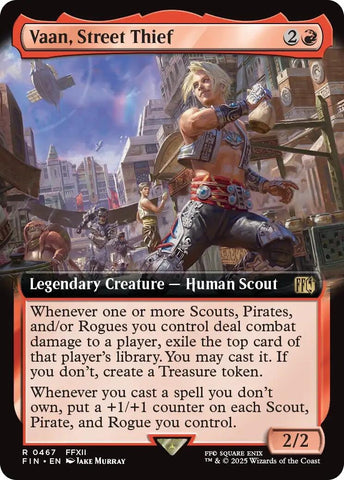 Image for Vaan, Street Thief (Extended Art) (467) (FINAL FANTASY) - Magic: The Gathering
