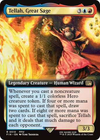 Image for Tellah, Great Sage (Extended Art) (510) (FINAL FANTASY) - Magic: The Gathering