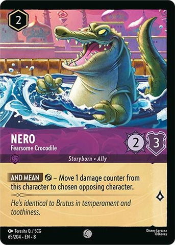 Nero - Fearsome Crocodile (Foil) (65/204) (Reign of Jafar)