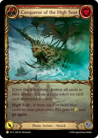 Image for Conqueror of the High Seas (Treasure) (SEA130) (High Seas) - Flesh and Blood TCG