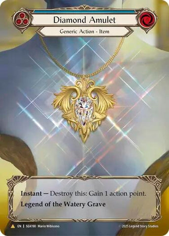 Image for Diamond Amulet (Treasure) (SEA190) (High Seas) - Flesh and Blood TCG