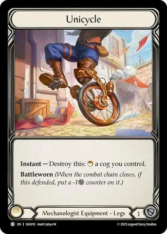 Image for Unicycle (Treasure) (SEA010) (High Seas) - Flesh and Blood TCG
