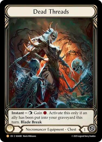 Image for Dead Threads (Treasure) (SEA080) (High Seas) - Flesh and Blood TCG