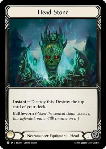 Image for Head Stone (Treasure) (SEA081) (High Seas) - Flesh and Blood TCG