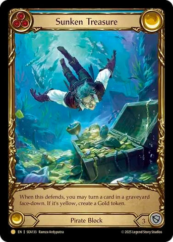 Image for Sunken Treasure (Treasure) (SEA133) (High Seas) - Flesh and Blood TCG