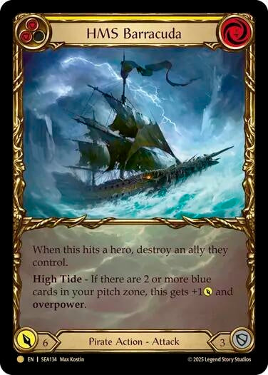 Image for HMS Barracuda (Treasure) (SEA134) (High Seas) - Flesh and Blood TCG